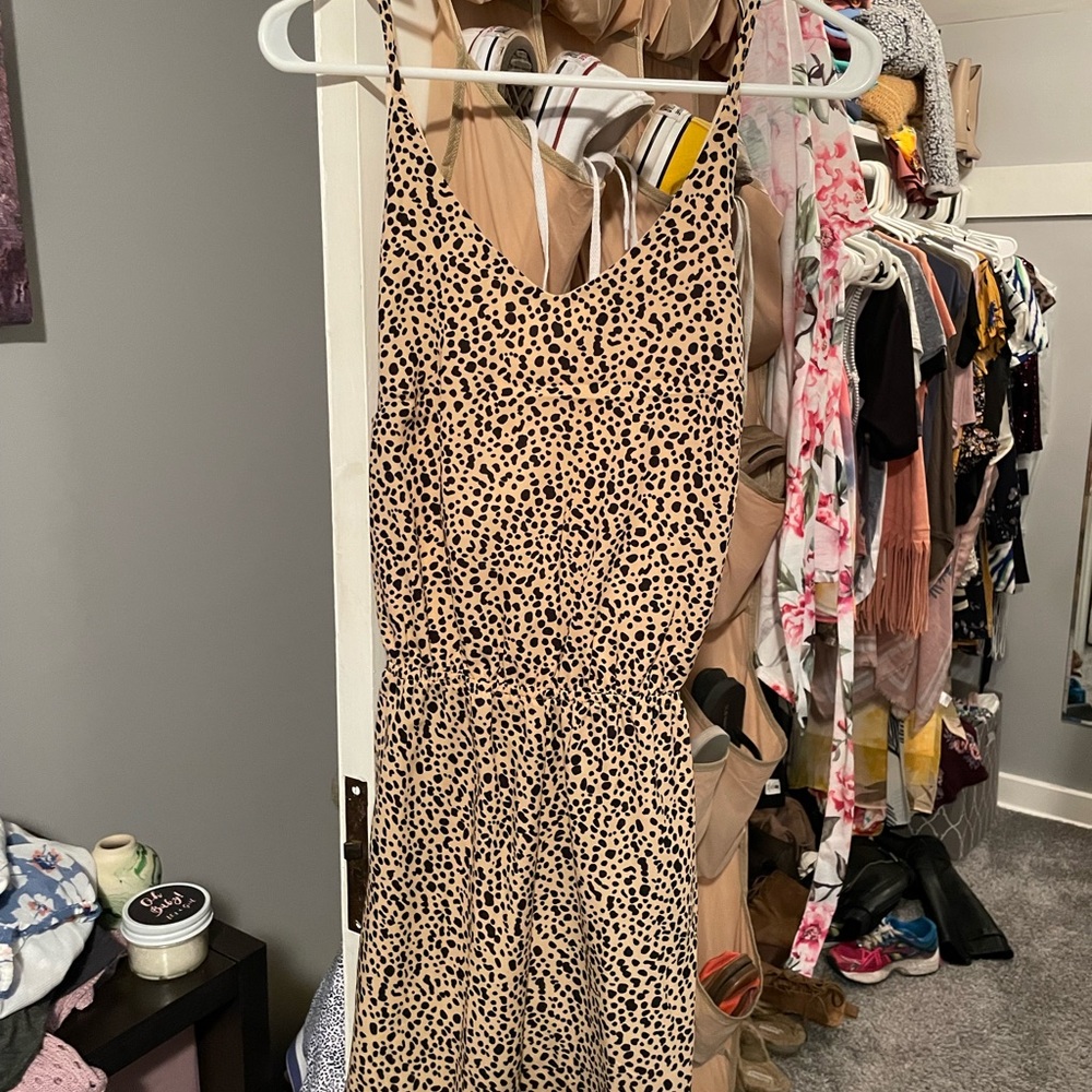 Cheetah print romper
